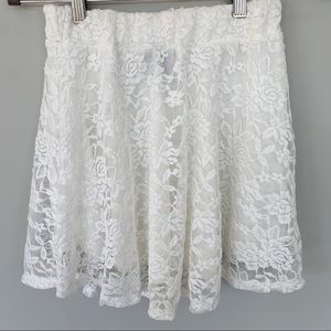 Wet Seal Floral Lace Skirt